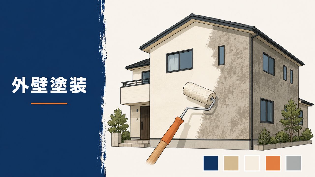 外壁塗装のイメージイラスト