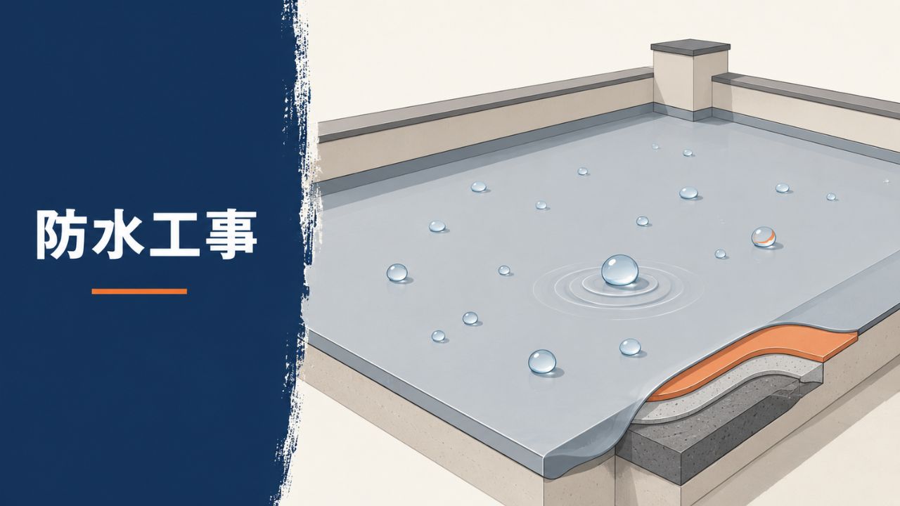 防水工事のイメージイラスト