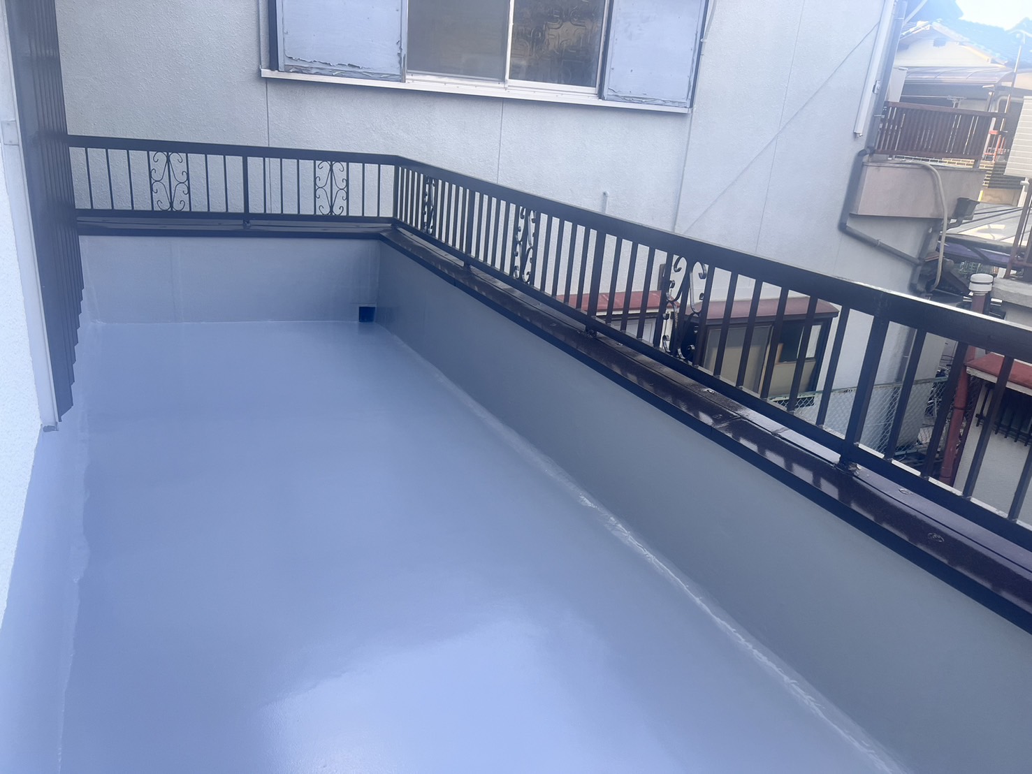 ベランダ防水工事の施工後